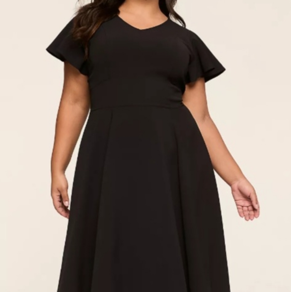 Lane Bryant Black High-Low Dress